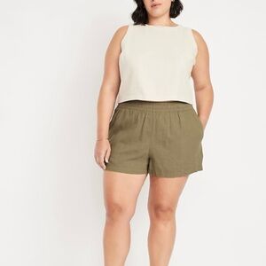 NWT old navy high waisted linen shorts xxl